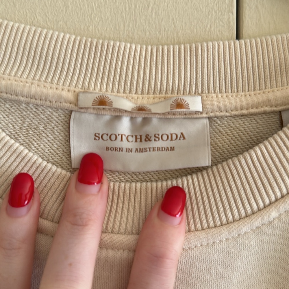 Scotch & Soda Beige Sweatshirt with Earthy Graphic - Picture 3 of 3